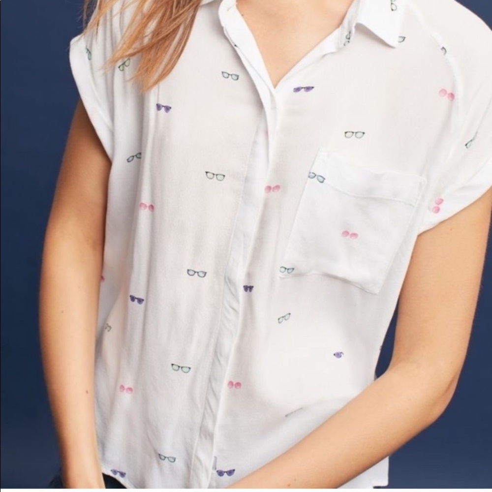 Rails Chase sunglasses print button down shirt